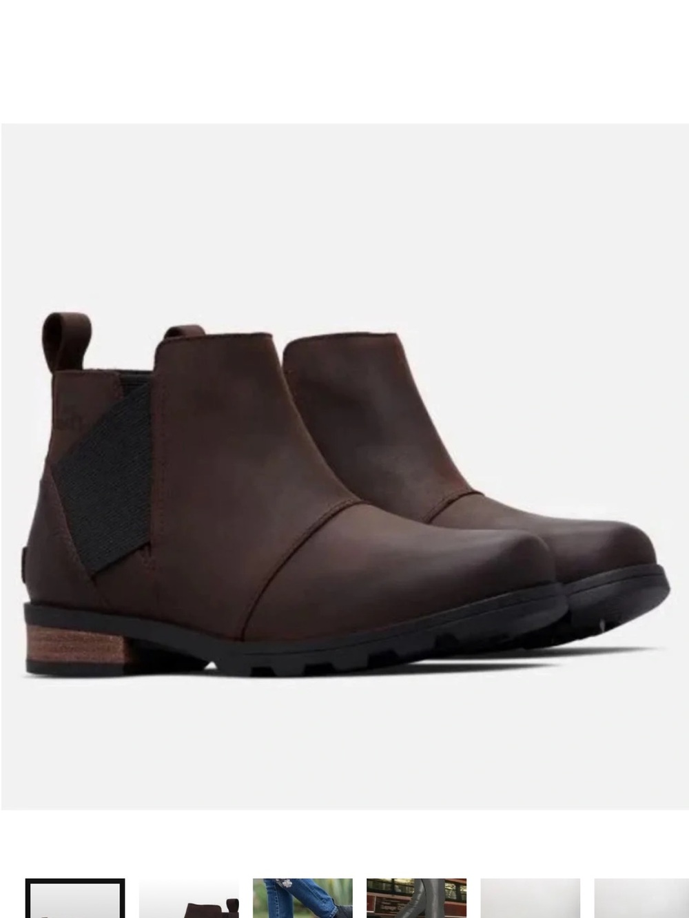 Sorel Emelie Brown Chelsea Boot size 8